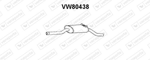 Veneporte VW80438 Глушник, задня частина VW80438: Купити в Україні - Добра ціна на EXIST.UA!