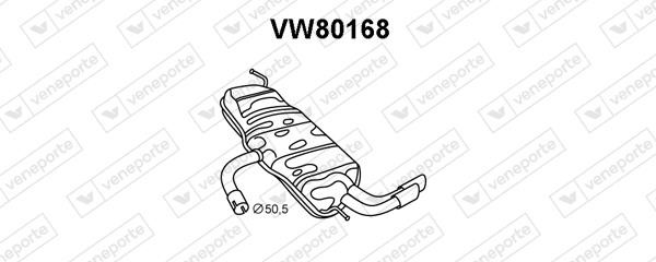 Veneporte VW80168 Глушник, задня частина VW80168: Купити в Україні - Добра ціна на EXIST.UA!