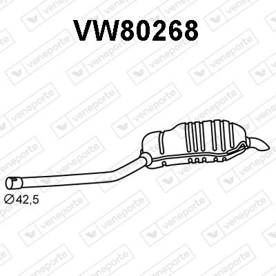 Veneporte VW80268 Глушник, задня частина VW80268: Купити в Україні - Добра ціна на EXIST.UA!