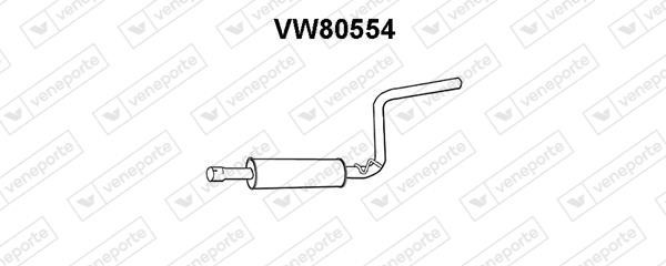 Veneporte VW80554 Глушник, середня частина VW80554: Купити в Україні - Добра ціна на EXIST.UA!