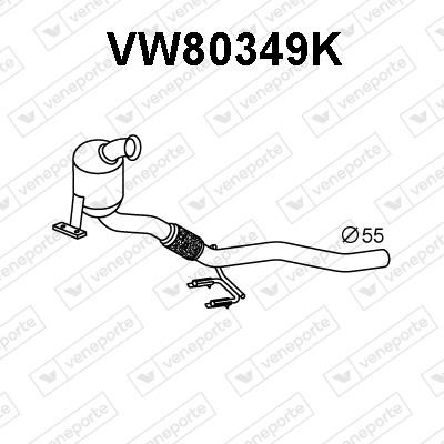 Veneporte VW80349K Каталізатор VW80349K: Купити в Україні - Добра ціна на EXIST.UA!