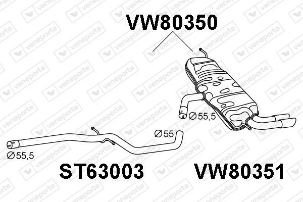 Veneporte VW80350 Амортизатор VW80350: Купити в Україні - Добра ціна на EXIST.UA!