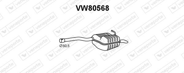 Veneporte VW80568 Глушник, задня частина VW80568: Купити в Україні - Добра ціна на EXIST.UA!