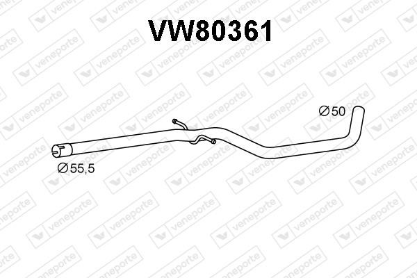 Veneporte VW80361 Вихлопна труба VW80361: Купити в Україні - Добра ціна на EXIST.UA!