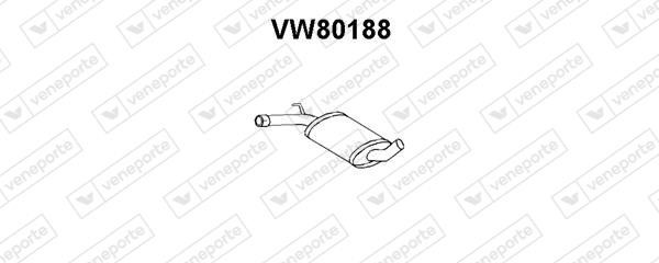 Veneporte VW80188 Глушник, середня частина VW80188: Купити в Україні - Добра ціна на EXIST.UA!