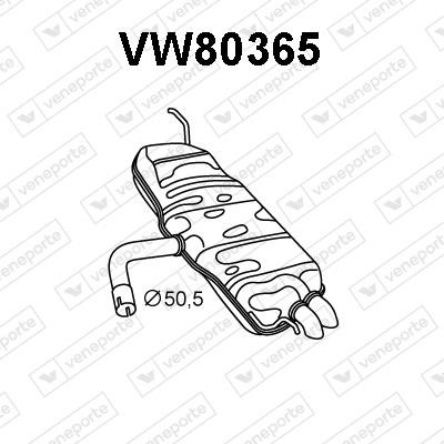 Veneporte VW80365 Амортизатор VW80365: Купити в Україні - Добра ціна на EXIST.UA!