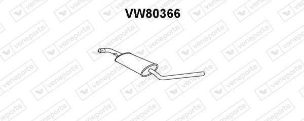 Veneporte VW80366 Резонатор VW80366: Купити в Україні - Добра ціна на EXIST.UA!