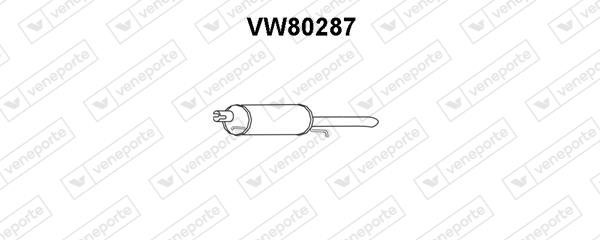Veneporte VW80287 Глушник, задня частина VW80287: Купити в Україні - Добра ціна на EXIST.UA!