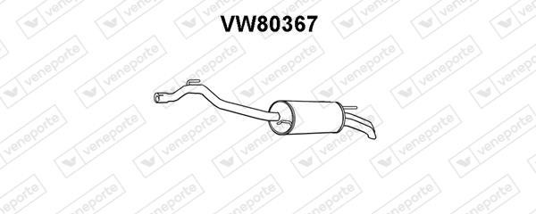 Veneporte VW80367 Глушник, задня частина VW80367: Приваблива ціна - Купити в Україні на EXIST.UA!