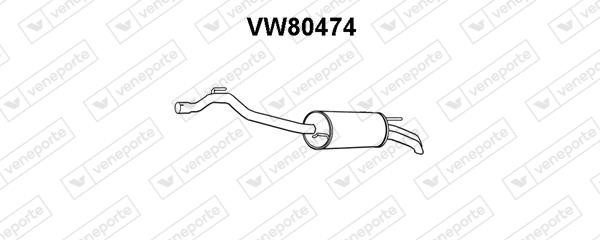Veneporte VW80474 Глушник, задня частина VW80474: Купити в Україні - Добра ціна на EXIST.UA!