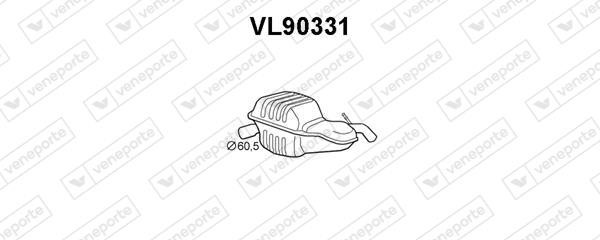 Veneporte VL90331 Глушник, задня частина VL90331: Купити в Україні - Добра ціна на EXIST.UA!