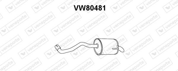 Veneporte VW80481 Глушник, задня частина VW80481: Приваблива ціна - Купити в Україні на EXIST.UA!