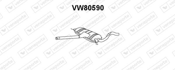Veneporte VW80590 Глушник, середня частина VW80590: Купити в Україні - Добра ціна на EXIST.UA!