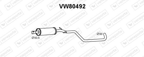 Veneporte VW80492 Резонатор VW80492: Купити в Україні - Добра ціна на EXIST.UA!