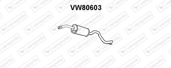 Veneporte VW80603 Глушник, середня частина VW80603: Купити в Україні - Добра ціна на EXIST.UA!