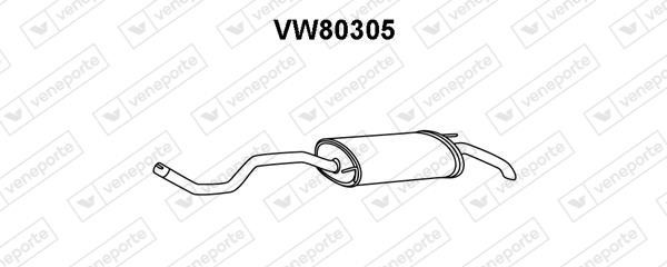 Veneporte VW80305 Глушник, задня частина VW80305: Купити в Україні - Добра ціна на EXIST.UA!