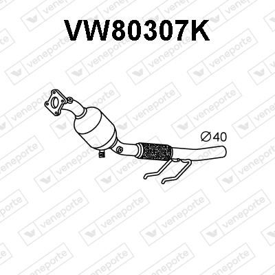 Veneporte VW80307K Каталізатор VW80307K: Приваблива ціна - Купити в Україні на EXIST.UA!