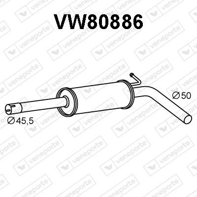 Veneporte VW80886 Додатковий глушник VW80886: Купити в Україні - Добра ціна на EXIST.UA!