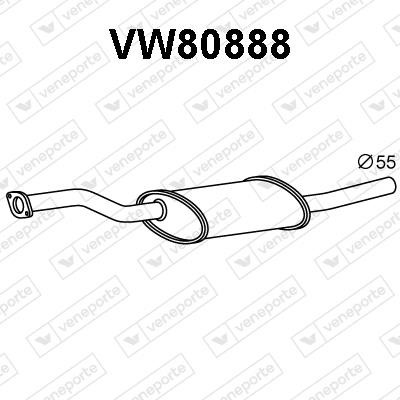 Veneporte VW80888 Додатковий глушник VW80888: Купити в Україні - Добра ціна на EXIST.UA!