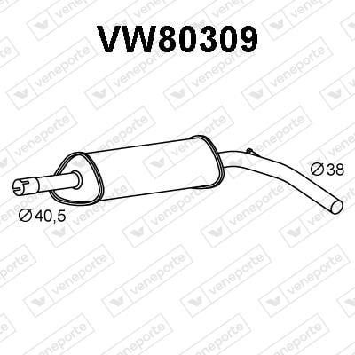 Veneporte VW80309 Амортизатор VW80309: Купити в Україні - Добра ціна на EXIST.UA!