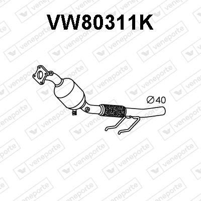 Veneporte VW80311K Каталізатор VW80311K: Купити в Україні - Добра ціна на EXIST.UA!