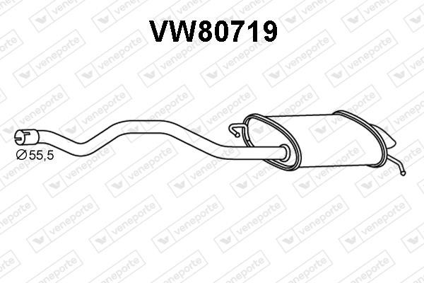 Veneporte VW80719 Глушник, задня частина VW80719: Купити в Україні - Добра ціна на EXIST.UA!