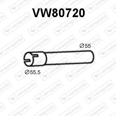 Veneporte VW80720 Вихлопна труба VW80720: Купити в Україні - Добра ціна на EXIST.UA!
