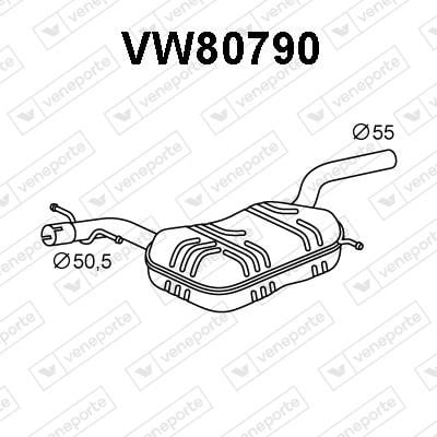Veneporte VW80790 Амортизатор VW80790: Купити в Україні - Добра ціна на EXIST.UA!
