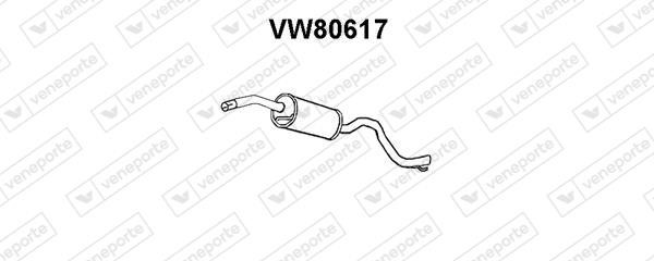 Veneporte VW80617 Глушник, середня частина VW80617: Купити в Україні - Добра ціна на EXIST.UA!