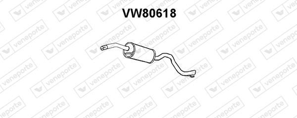 Veneporte VW80618 Глушник, середня частина VW80618: Купити в Україні - Добра ціна на EXIST.UA!