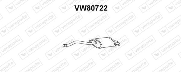 Veneporte VW80722 Глушник, задня частина VW80722: Приваблива ціна - Купити в Україні на EXIST.UA!