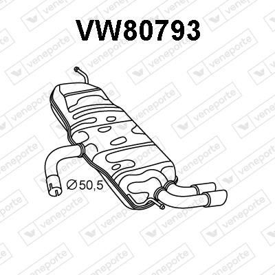 Veneporte VW80793 Амортизатор VW80793: Купити в Україні - Добра ціна на EXIST.UA!