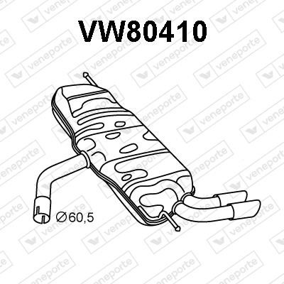 Veneporte VW80410 Амортизатор VW80410: Купити в Україні - Добра ціна на EXIST.UA!
