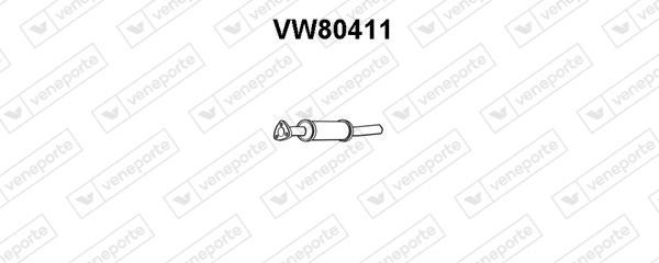 Veneporte VW80411 Резонатор VW80411: Купити в Україні - Добра ціна на EXIST.UA!