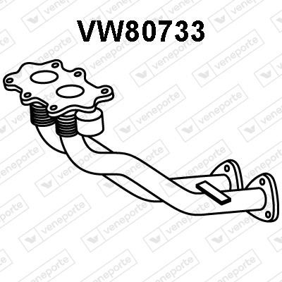 Veneporte VW80733 Вихлопна труба VW80733: Купити в Україні - Добра ціна на EXIST.UA!