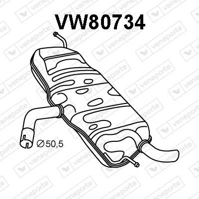Veneporte VW80734 Амортизатор VW80734: Купити в Україні - Добра ціна на EXIST.UA!
