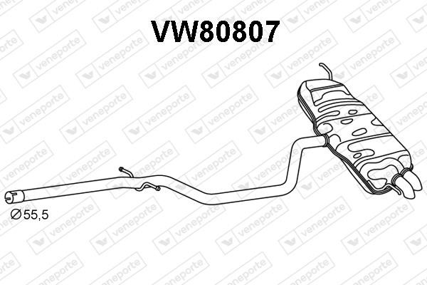 Veneporte VW80807 Амортизатор VW80807: Приваблива ціна - Купити в Україні на EXIST.UA!