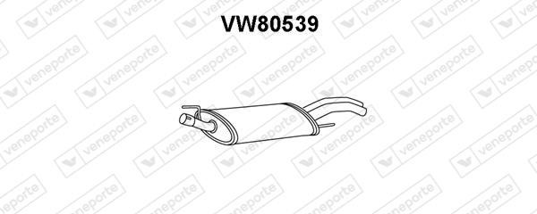 Veneporte VW80539 Глушник, задня частина VW80539: Купити в Україні - Добра ціна на EXIST.UA!