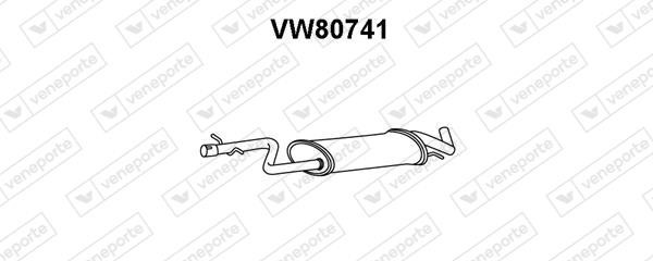 Veneporte VW80741 Резонатор VW80741: Приваблива ціна - Купити в Україні на EXIST.UA!