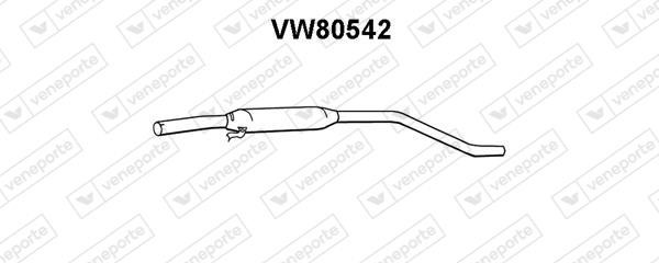 Veneporte VW80542 Глушник, середня частина VW80542: Купити в Україні - Добра ціна на EXIST.UA!