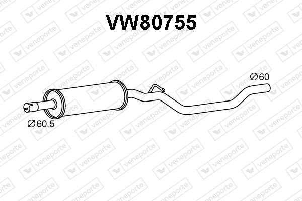 Veneporte VW80755 Резонатор VW80755: Купити в Україні - Добра ціна на EXIST.UA!