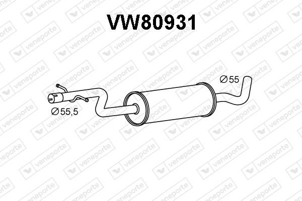 Veneporte VW80931 Додатковий глушник VW80931: Приваблива ціна - Купити в Україні на EXIST.UA!