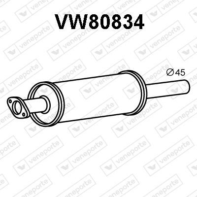 Veneporte VW80834 Додатковий глушник VW80834: Купити в Україні - Добра ціна на EXIST.UA!