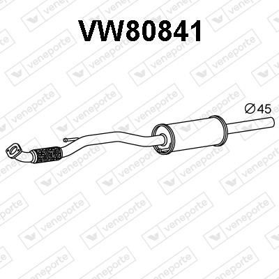 Veneporte VW80841 Додатковий глушник VW80841: Купити в Україні - Добра ціна на EXIST.UA!