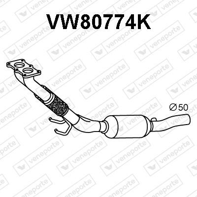Veneporte VW80774K Каталізатор VW80774K: Приваблива ціна - Купити в Україні на EXIST.UA!