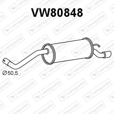 Veneporte VW80848 Глушник, задня частина VW80848: Купити в Україні - Добра ціна на EXIST.UA!