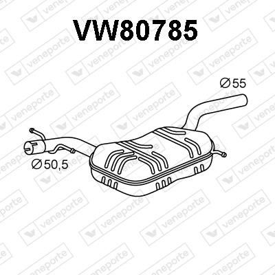 Veneporte VW80785 Амортизатор VW80785: Купити в Україні - Добра ціна на EXIST.UA!