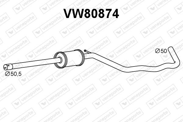 Veneporte VW80874 Додатковий глушник VW80874: Купити в Україні - Добра ціна на EXIST.UA!