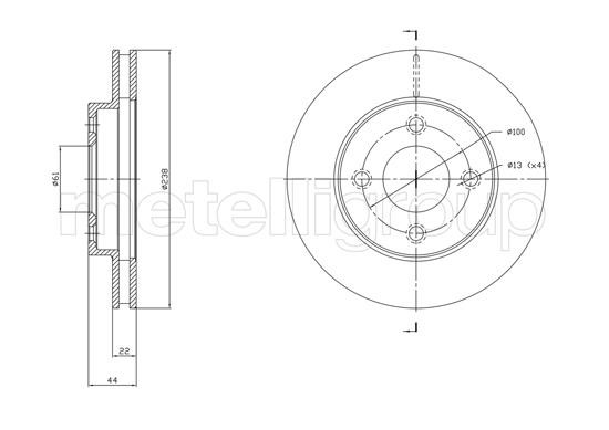 Cifam 800-1808C Диск тормозной 8001808C: Отличная цена - Купить в Украине на EXIST.UA! 8001808C Cifam Диск тормозной