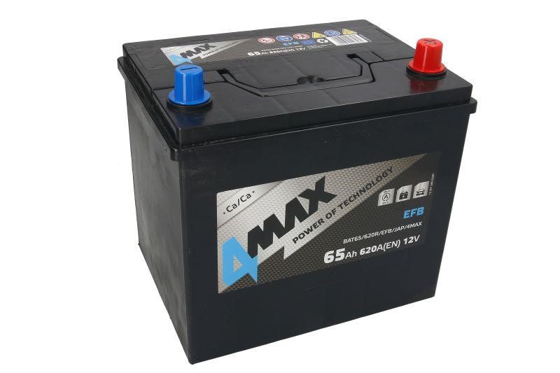 Акумулятор 4max EFB 12В 65Аг 620А(EN) R+ 4max BAT65&#x2F;620R&#x2F;EFB&#x2F;JAP&#x2F;4MAX